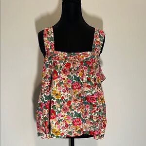 NATURAL LIFE Multicolor Floral Tank Top